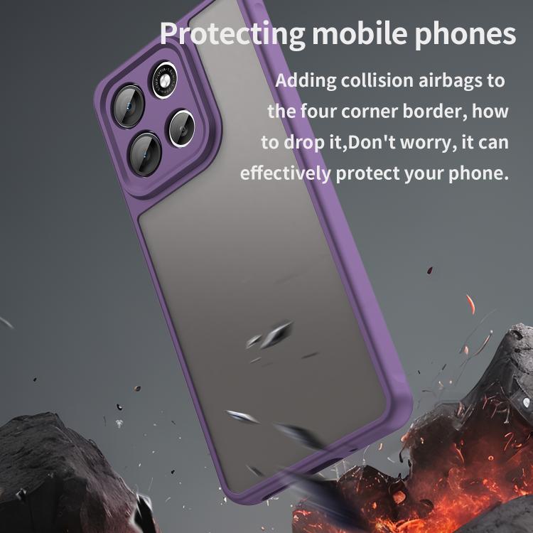 For Motorola Moto G86 5G Fan Dun Series TPU Hybrid PC Frosted Phone Case