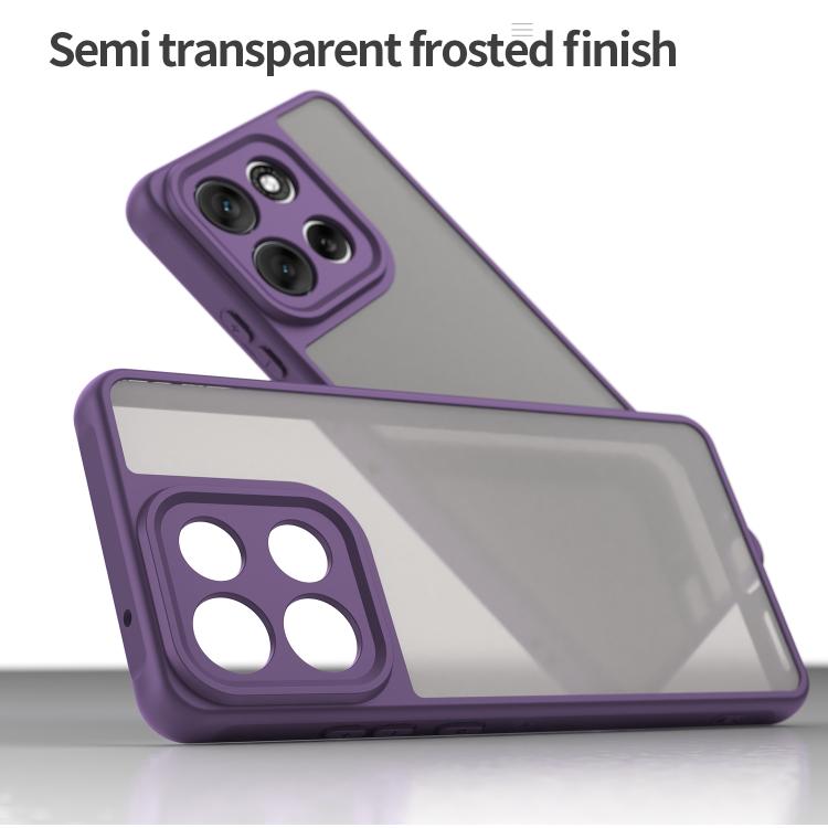 For Motorola Moto G86 5G Fan Dun Series TPU Hybrid PC Frosted Phone Case