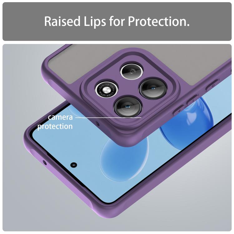 For Motorola Moto G86 5G Fan Dun Series TPU Hybrid PC Frosted Phone Case