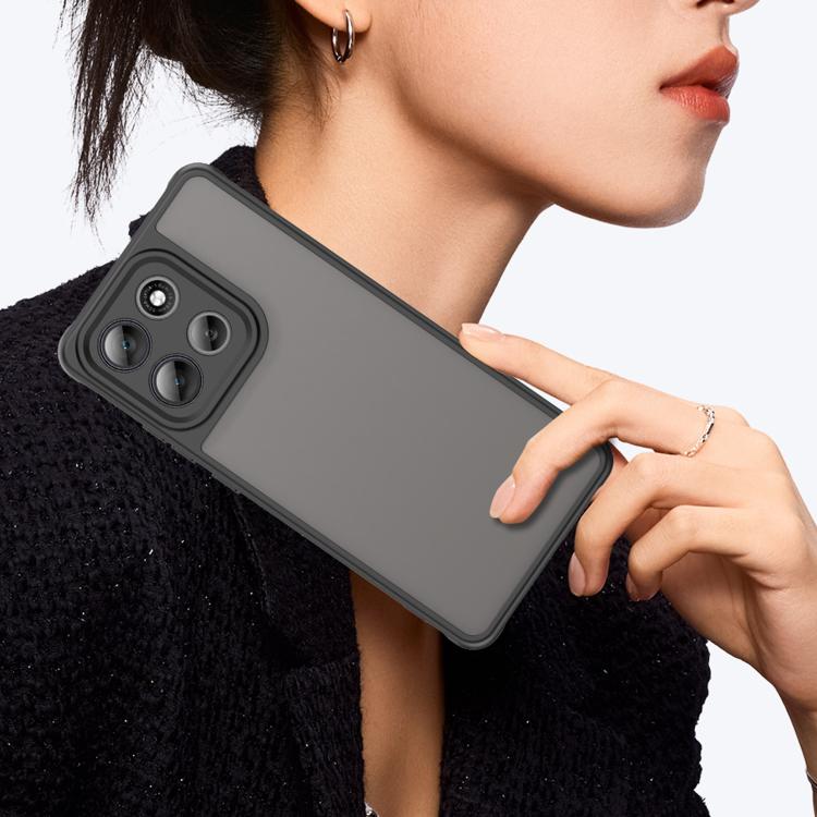 For Motorola Moto G100 Pro 5G Fan Dun Series TPU Hybrid PC Frosted Phone Case