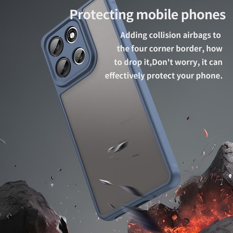 For Motorola Moto G100 Pro 5G Fan Dun Series TPU Hybrid PC Frosted Phone Case
