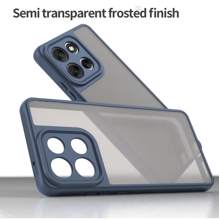 For Motorola Moto G100 Pro 5G Fan Dun Series TPU Hybrid PC Frosted Phone Case