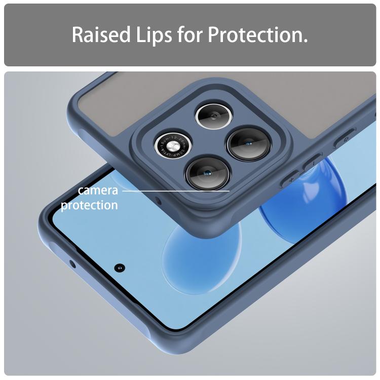 For Motorola Moto G100 Pro 5G Fan Dun Series TPU Hybrid PC Frosted Phone Case