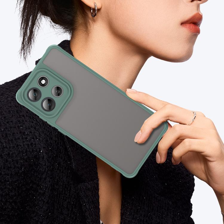 For Motorola Moto G100 Pro 5G Fan Dun Series TPU Hybrid PC Frosted Phone Case