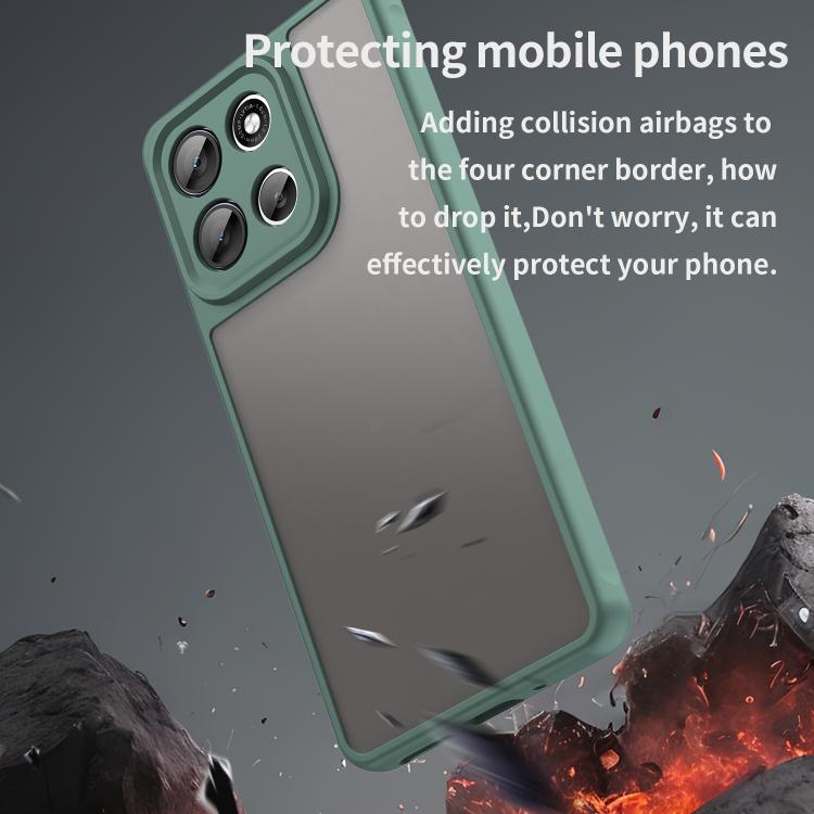 For Motorola Moto G100 Pro 5G Fan Dun Series TPU Hybrid PC Frosted Phone Case