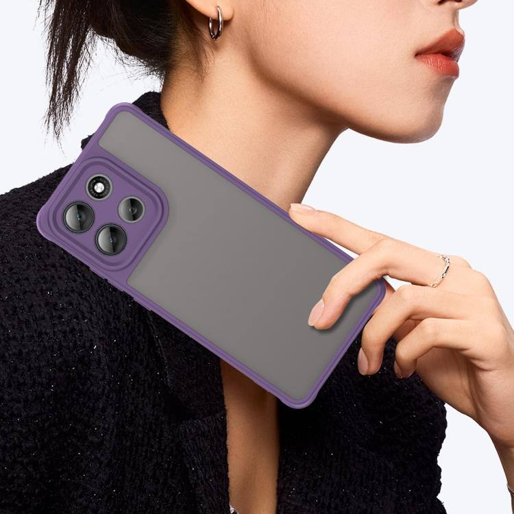 For Motorola Moto G100 Pro 5G Fan Dun Series TPU Hybrid PC Frosted Phone Case