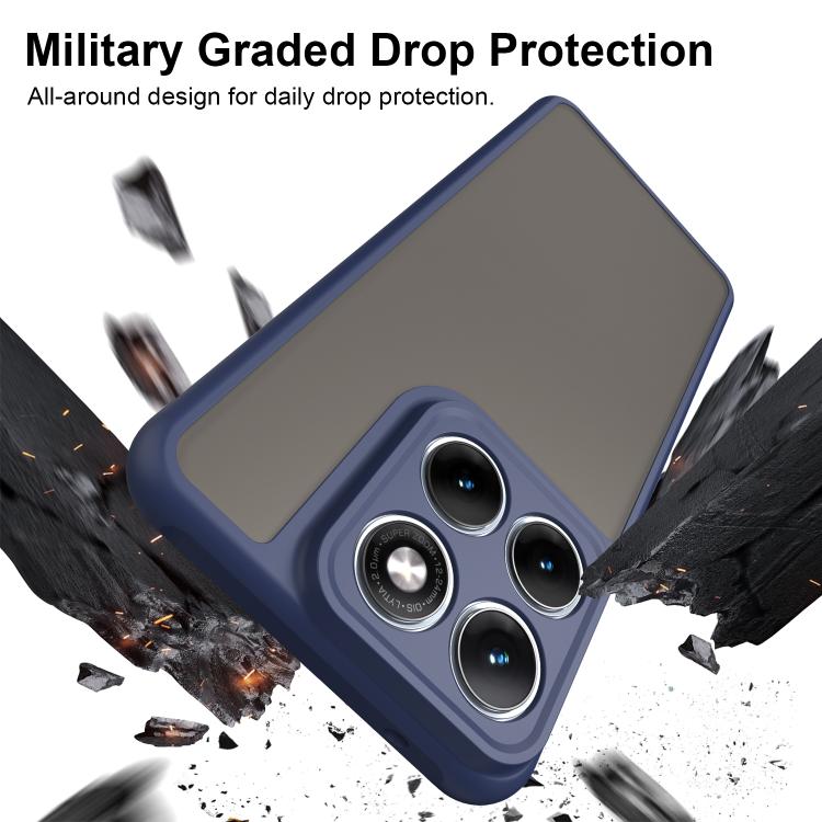 For Motorola Edge 70 Fusion+ 5G Fan Dun Series TPU Hybrid PC Frosted Phone Case