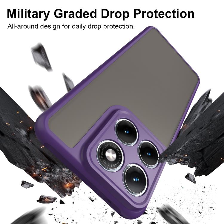For Motorola Edge 70 Fusion+ 5G Fan Dun Series TPU Hybrid PC Frosted Phone Case
