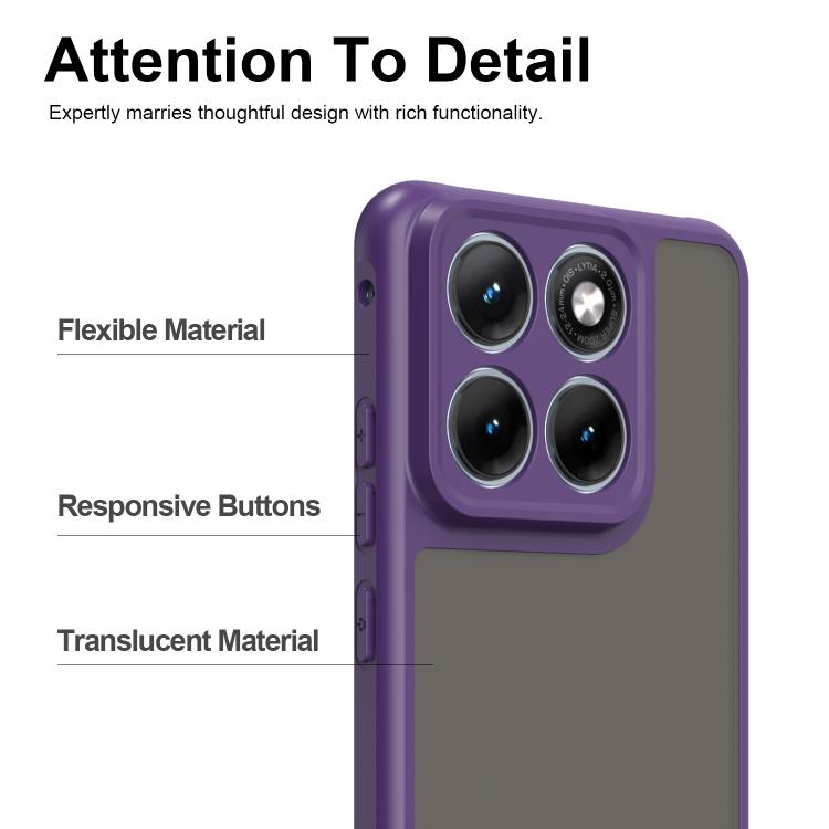 For Motorola Edge 70 Fusion+ 5G Fan Dun Series TPU Hybrid PC Frosted Phone Case