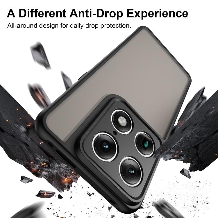 For Motorola Signature 5G Fan Dun Series TPU Hybrid PC Frosted Phone Case