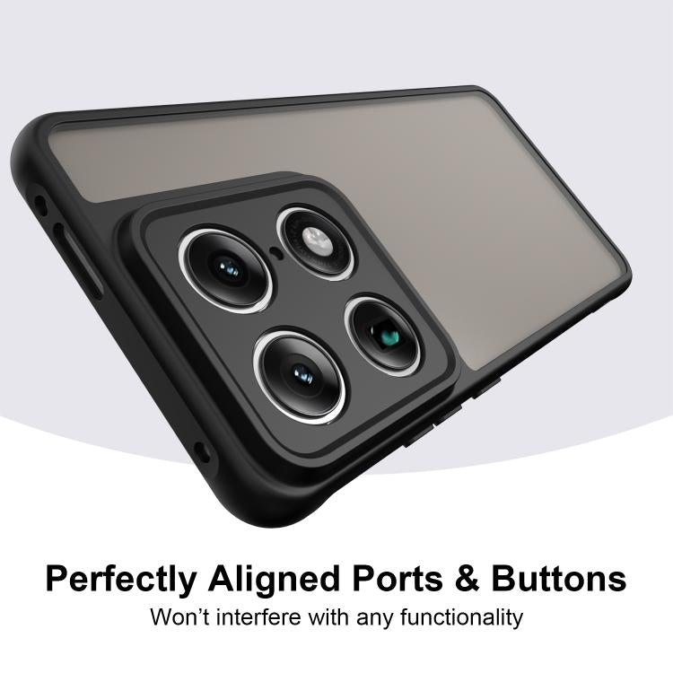 For Motorola Signature 5G Fan Dun Series TPU Hybrid PC Frosted Phone Case