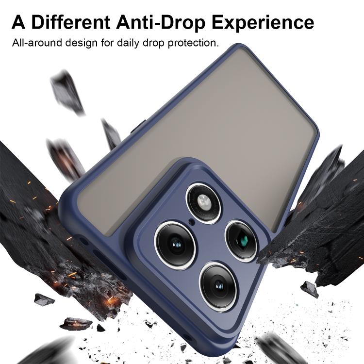 For Motorola Signature 5G Fan Dun Series TPU Hybrid PC Frosted Phone Case