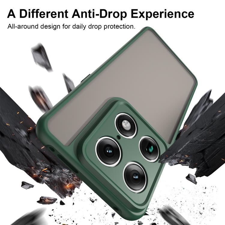 For Motorola Signature 5G Fan Dun Series TPU Hybrid PC Frosted Phone Case