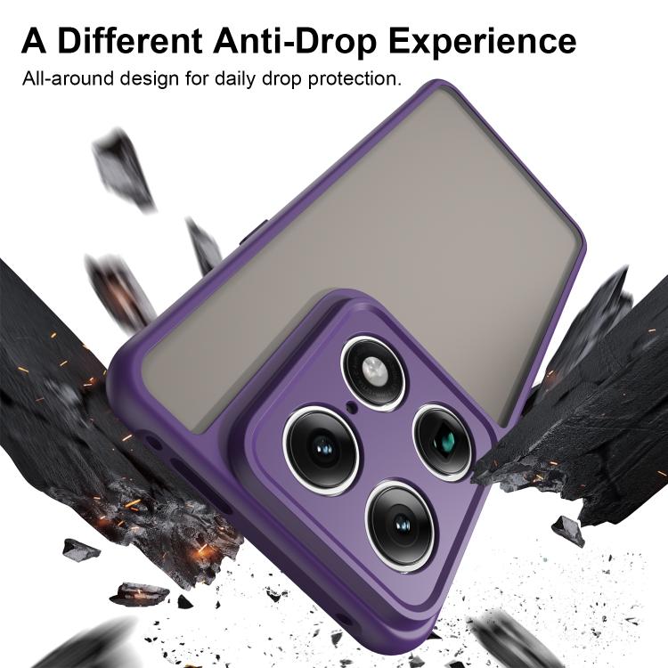 For Motorola Signature 5G Fan Dun Series TPU Hybrid PC Frosted Phone Case
