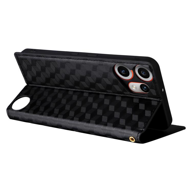 For Nothing CMF Phone 2 Pro Cubic Grid Texture Flip Leather Phone Case