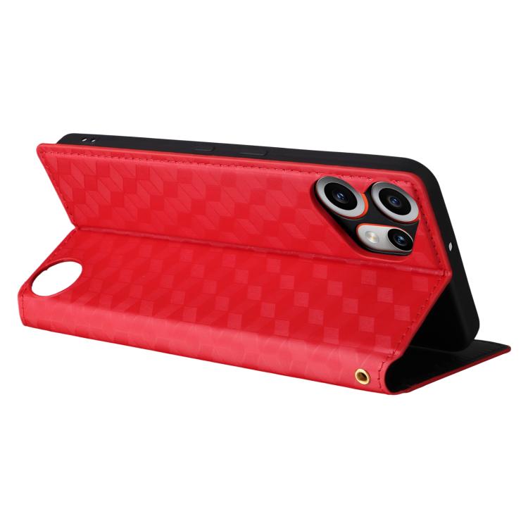 For Nothing CMF Phone 2 Pro Cubic Grid Texture Flip Leather Phone Case