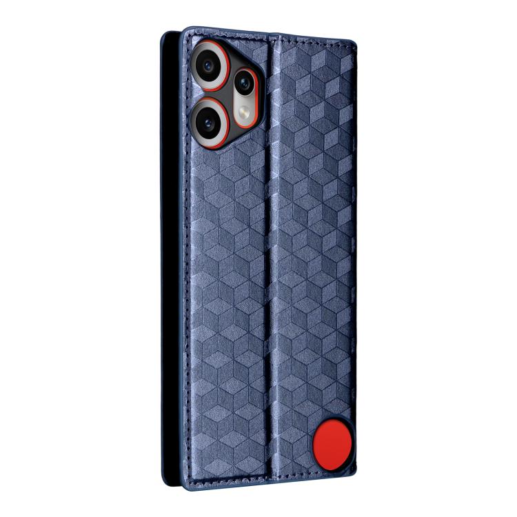 For Nothing CMF Phone 2 Pro Cubic Grid Texture Flip Leather Phone Case