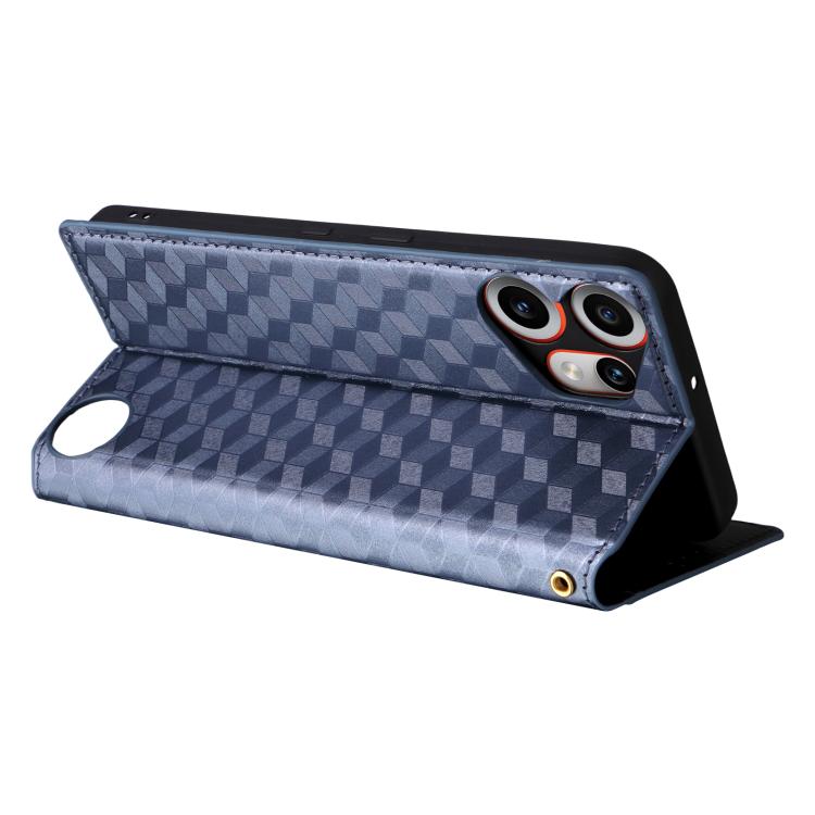 For Nothing CMF Phone 2 Pro Cubic Grid Texture Flip Leather Phone Case