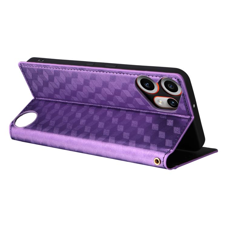 For Nothing CMF Phone 2 Pro Cubic Grid Texture Flip Leather Phone Case
