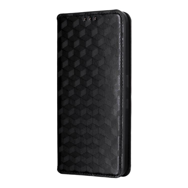 For Nothing Phone 3 Cubic Grid Texture Flip Leather Phone Case