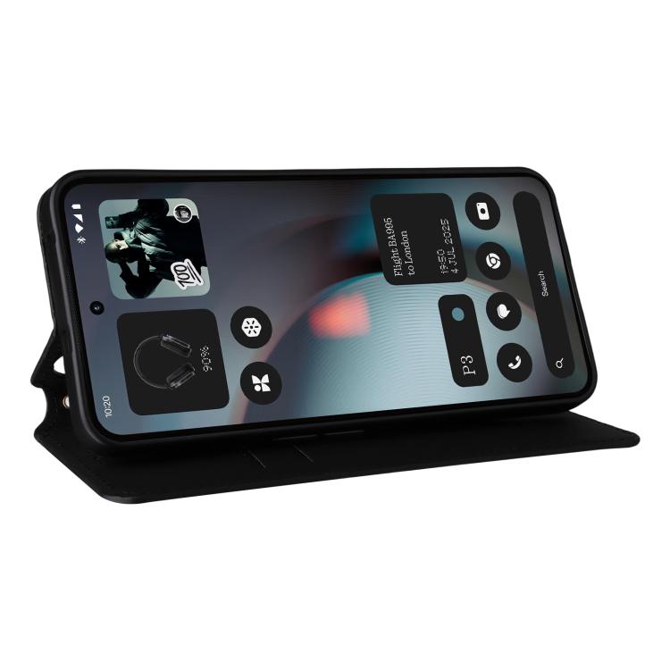 For Nothing Phone 3 Cubic Grid Texture Flip Leather Phone Case