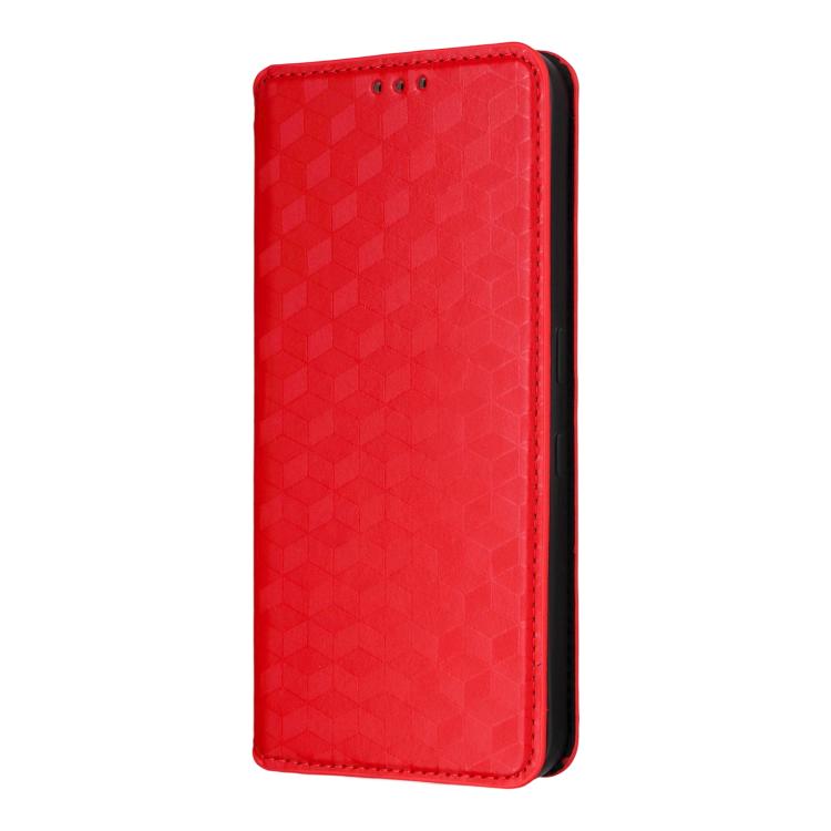 For Nothing Phone 3 Cubic Grid Texture Flip Leather Phone Case
