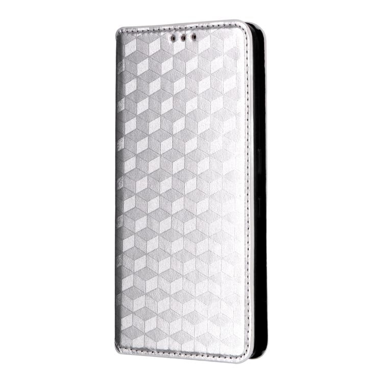 For Nothing Phone 3 Cubic Grid Texture Flip Leather Phone Case