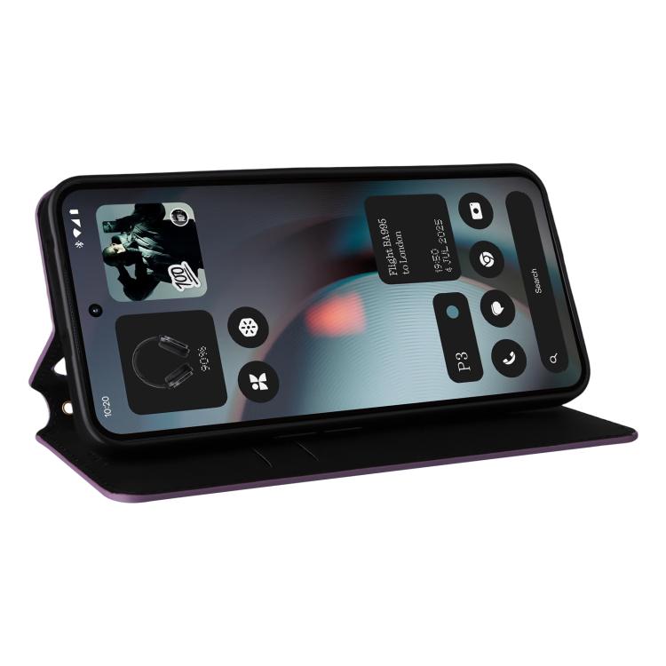 For Nothing Phone 3 Cubic Grid Texture Flip Leather Phone Case