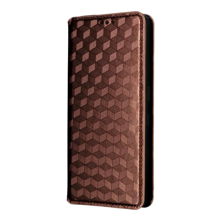 For Nothing Phone 3 Cubic Grid Texture Flip Leather Phone Case