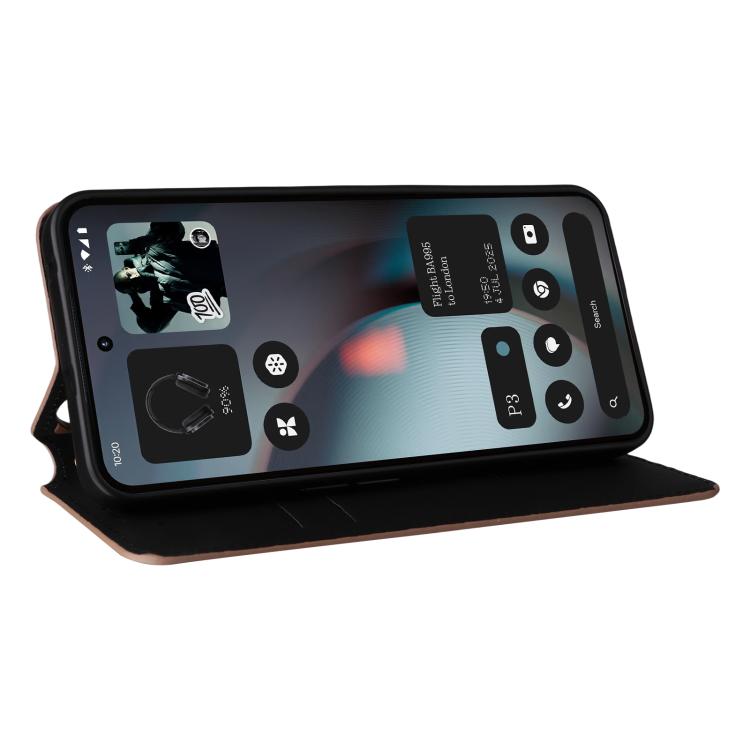 For Nothing Phone 3 Cubic Grid Texture Flip Leather Phone Case