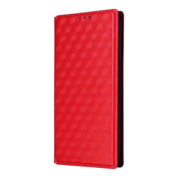 For Nothing Phone 4a Pro Cubic Grid Texture Flip Leather Phone Case