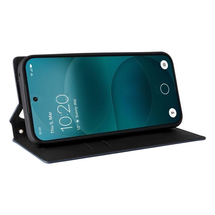 For Nothing Phone 4a Pro Cubic Grid Texture Flip Leather Phone Case