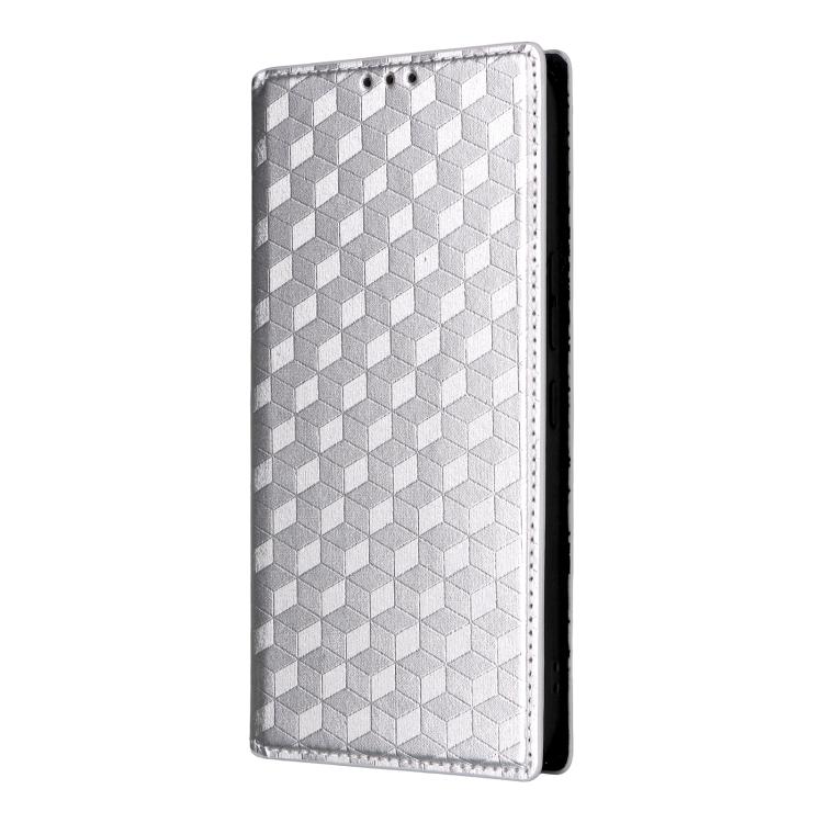 For Nothing Phone 4a Pro Cubic Grid Texture Flip Leather Phone Case
