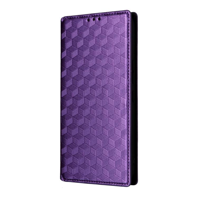For Nothing Phone 4a Pro Cubic Grid Texture Flip Leather Phone Case