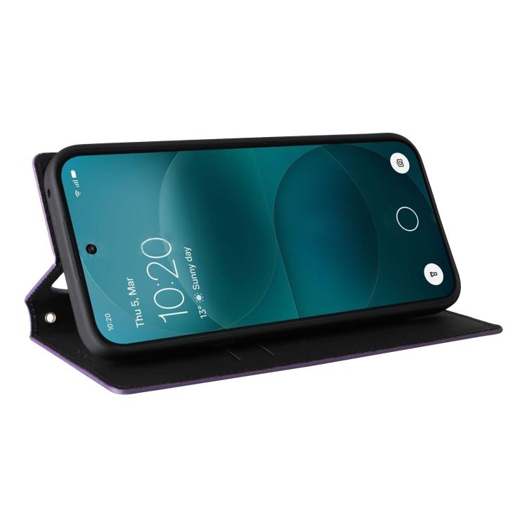 For Nothing Phone 4a Pro Cubic Grid Texture Flip Leather Phone Case