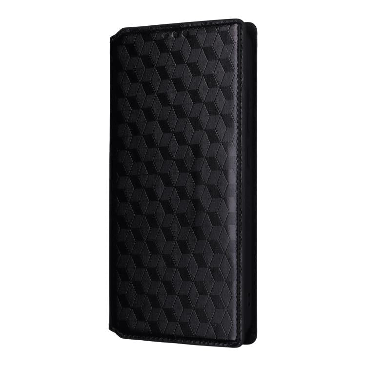 For Nothing Phone 4a Cubic Grid Texture Flip Leather Phone Case