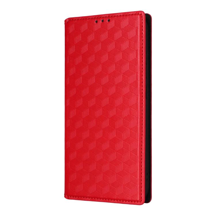 For Nothing Phone 4a Cubic Grid Texture Flip Leather Phone Case
