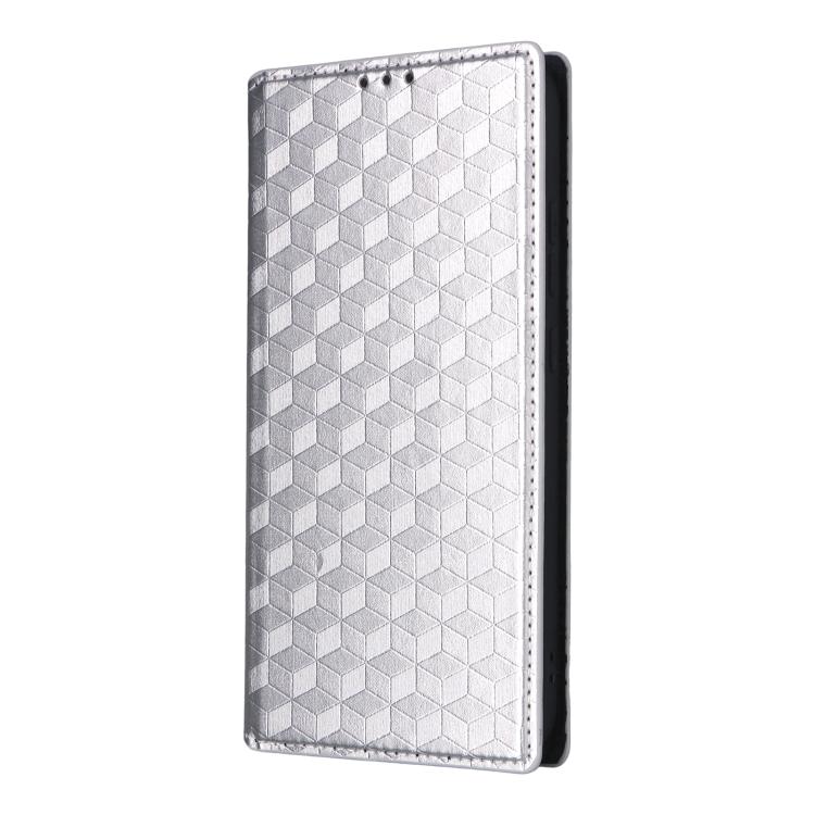 For Nothing Phone 4a Cubic Grid Texture Flip Leather Phone Case