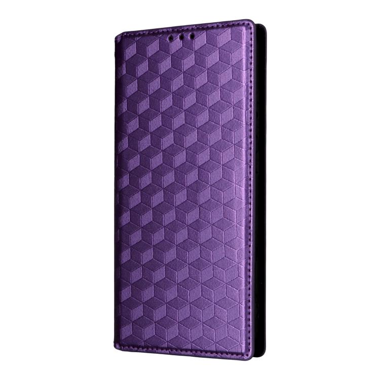 For Nothing Phone 4a Cubic Grid Texture Flip Leather Phone Case
