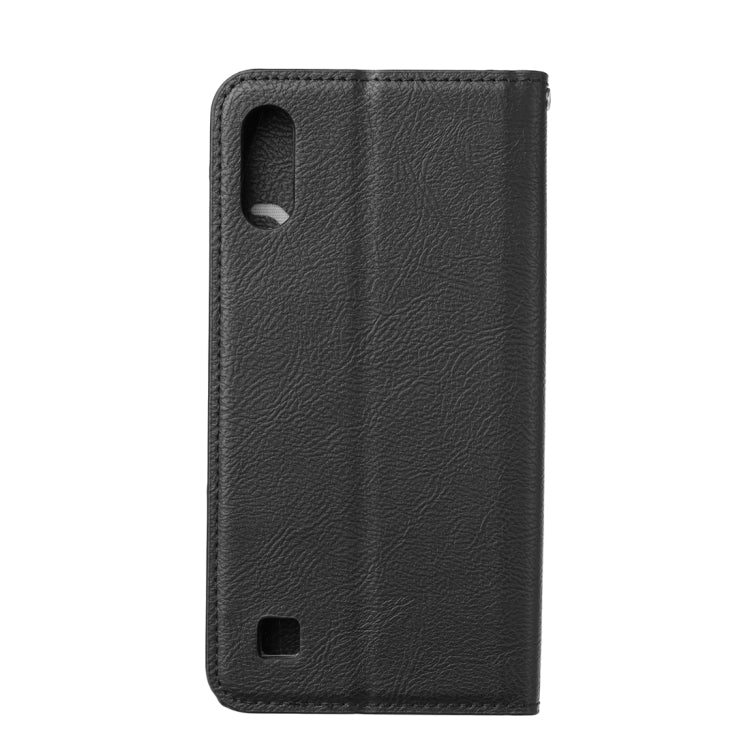 For Samsung Galaxy A10 / M10 Magnetic Horizontal Flip Leather Case with Holder & Card Slots & Wallet