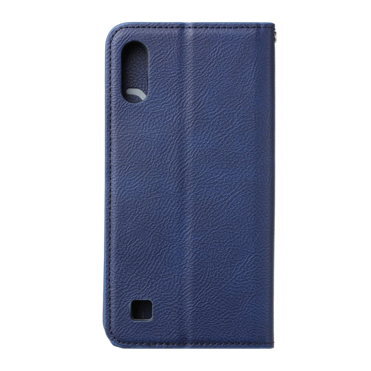 For Samsung Galaxy A10 / M10 Magnetic Horizontal Flip Leather Case with Holder & Card Slots & Wallet