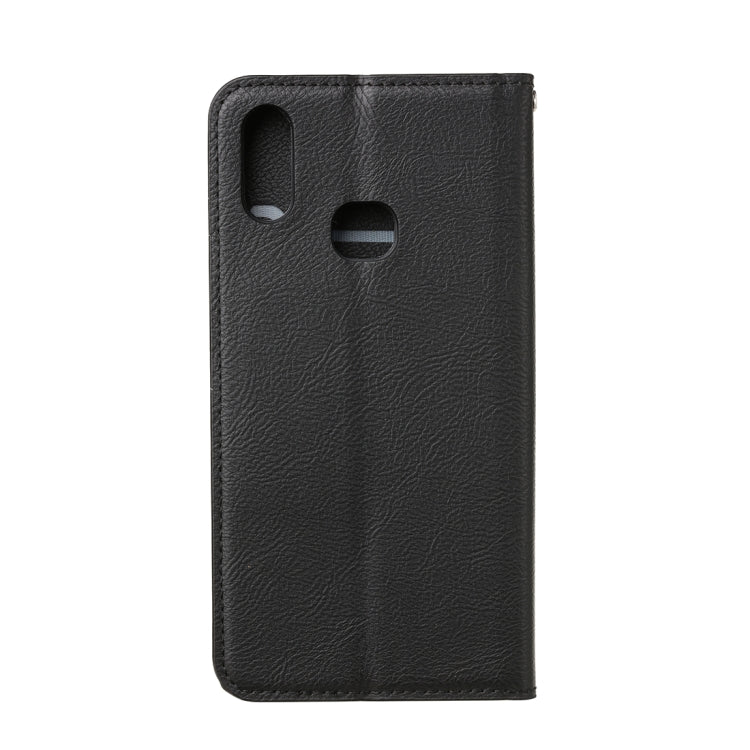 For Samsung Galaxy A10s Magnetic Horizontal Flip Leather Case with Holder & Card Slots & Wallet