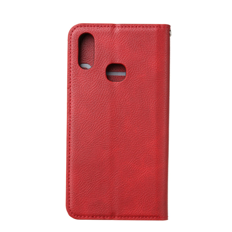 For Samsung Galaxy A10s Magnetic Horizontal Flip Leather Case with Holder & Card Slots & Wallet