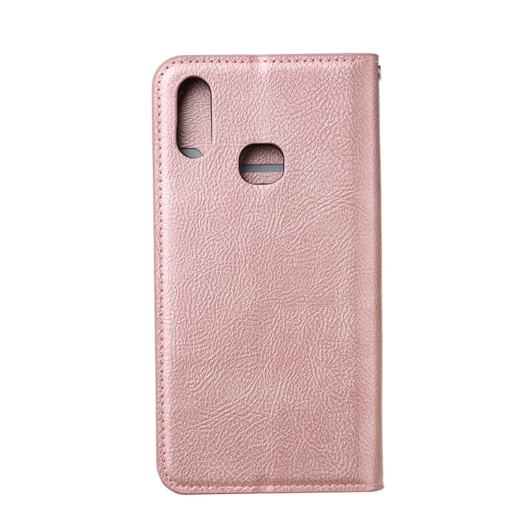 For Samsung Galaxy A10s Magnetic Horizontal Flip Leather Case with Holder & Card Slots & Wallet