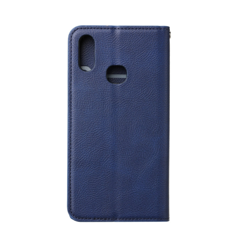 For Samsung Galaxy A10s Magnetic Horizontal Flip Leather Case with Holder & Card Slots & Wallet