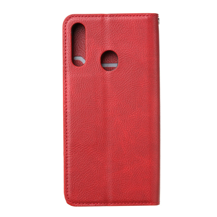 For Samsung Galaxy A20 / A30 Magnetic Horizontal Flip Leather Case with Holder & Card Slots & Wallet