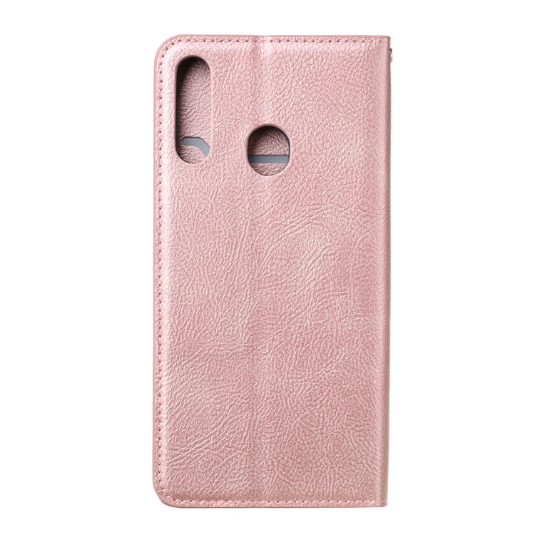 For Samsung Galaxy A20 / A30 Magnetic Horizontal Flip Leather Case with Holder & Card Slots & Wallet