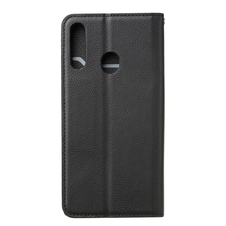 For Samsung Galaxy A20s Magnetic Horizontal Flip Leather Case with Holder & Card Slots & Wallet