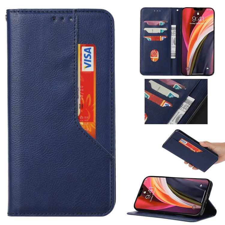 For Samsung Galaxy A70 Magnetic Horizontal Flip Leather Case with Holder & Card Slots & Wallet