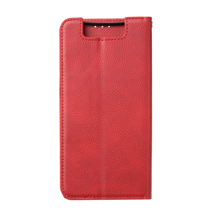 For Samsung Galaxy A80 / A90 Magnetic Horizontal Flip Leather Case with Holder & Card Slots & Wallet